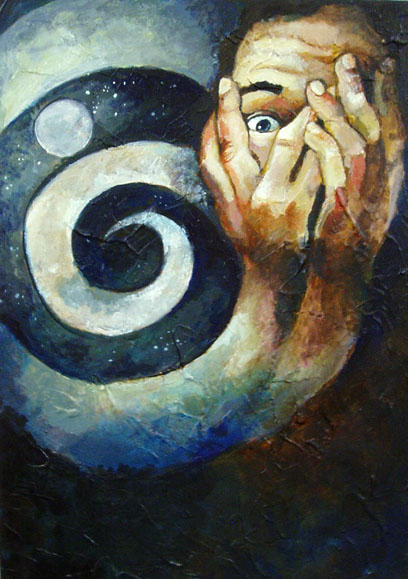 408x579 Night Terrors By Thegryph - Night Terror Painting