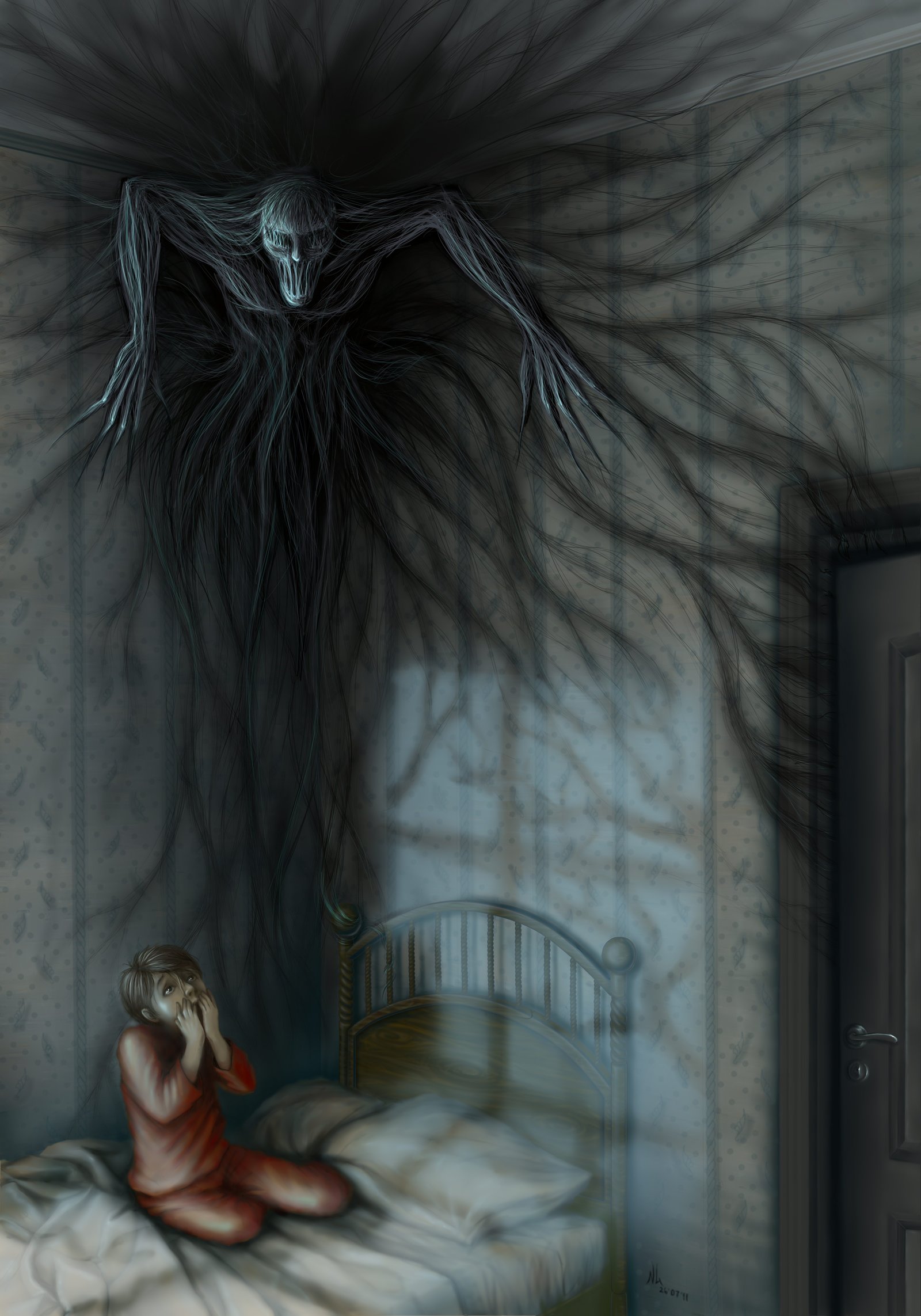 1600x2286 Night Terrors By Natalia Urchina Art - Night Terror Painting