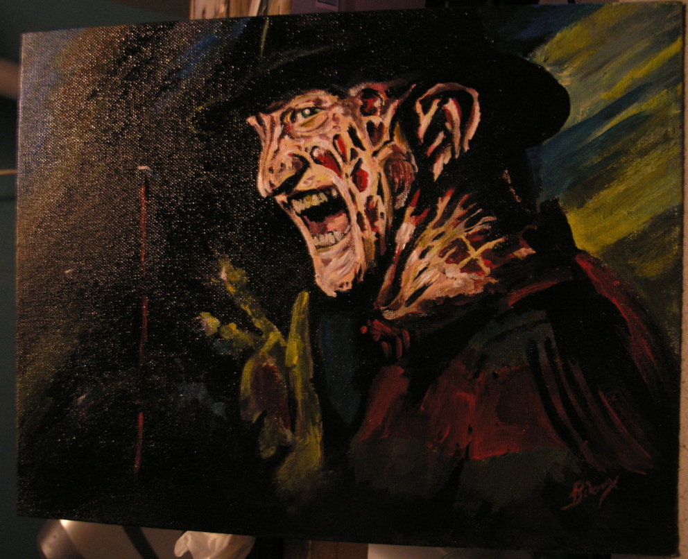 992x806 Bloody Night Terrors By Bireaux - Night Terror Painting