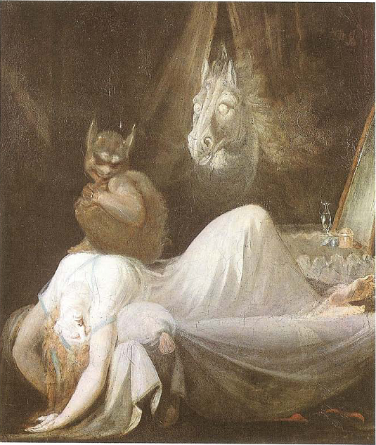 535x633 Dream Symbolisms ~ Warrior Of Light (India) - Night Terror Painting