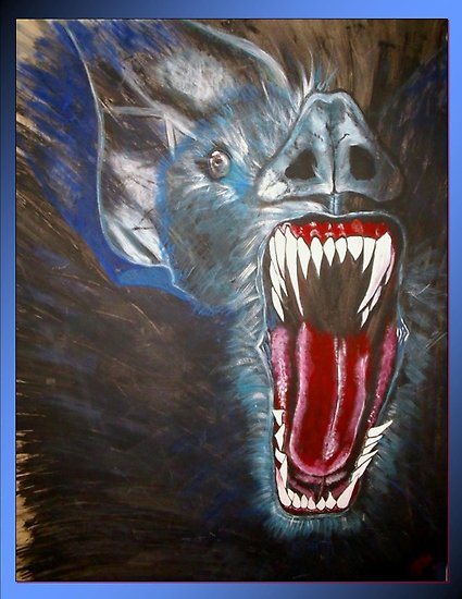 425x550 Night Terror - Night Terrors Painting