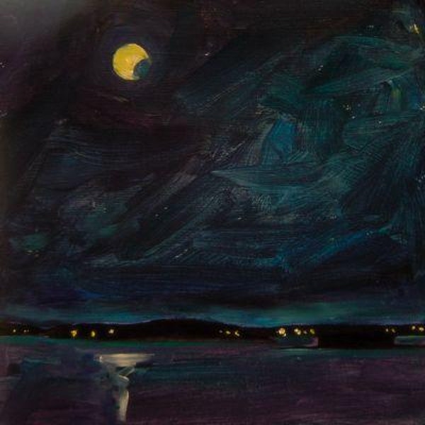 Night Time Painting at PaintingValley.com | Explore collection of Night ...