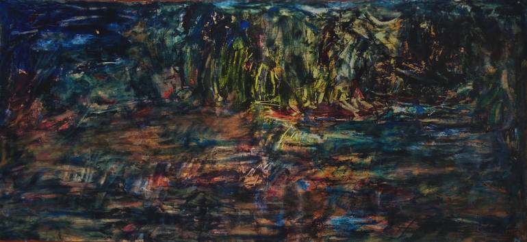 770x354 Saatchi Art The Beach - Night Time Painting