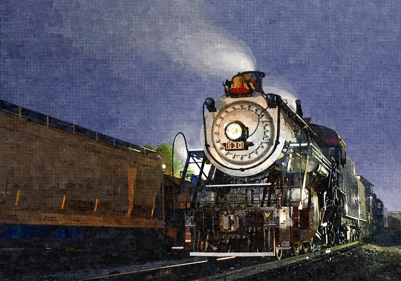 800x560 Greg Booher Photography - Night Train Painting