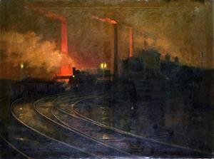 300x223 Lionel Walden Reproductions For Sale 1st Art Gallery - Night Train Painting