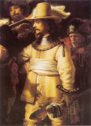 363x500 The Night Watch (Detail) Painting, A Rembrandt Paintings - Night Watch Painting
