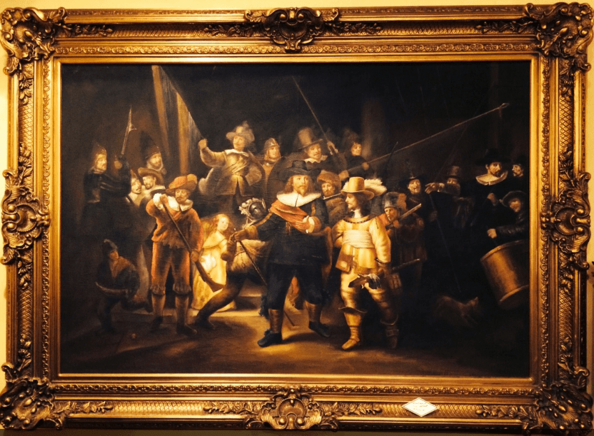 850x623 The Painting The Night Watch - Night Watch Painting