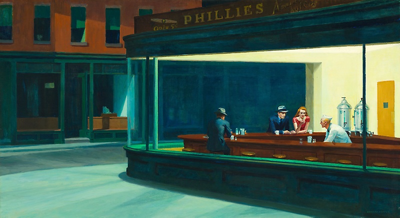 800x437 Nighthawks The Art Institute Of Chicago - Nighthawks Painting