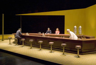 400x272 Nighthawks Play Review New Twist On A Classic Painting Splash - Nighthawks Painting