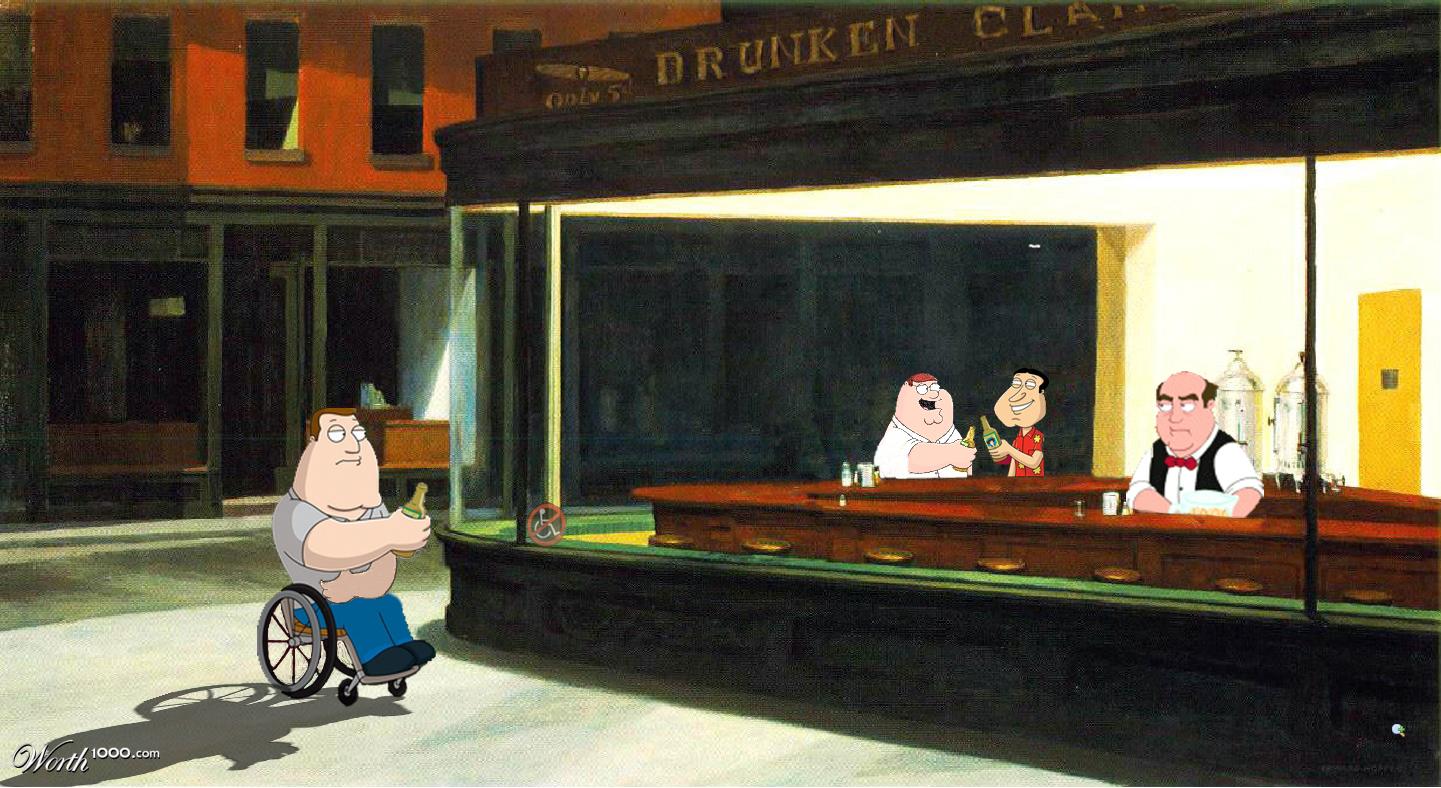 1441x788 Nighthawks Forever - Nighthawks Painting Parody