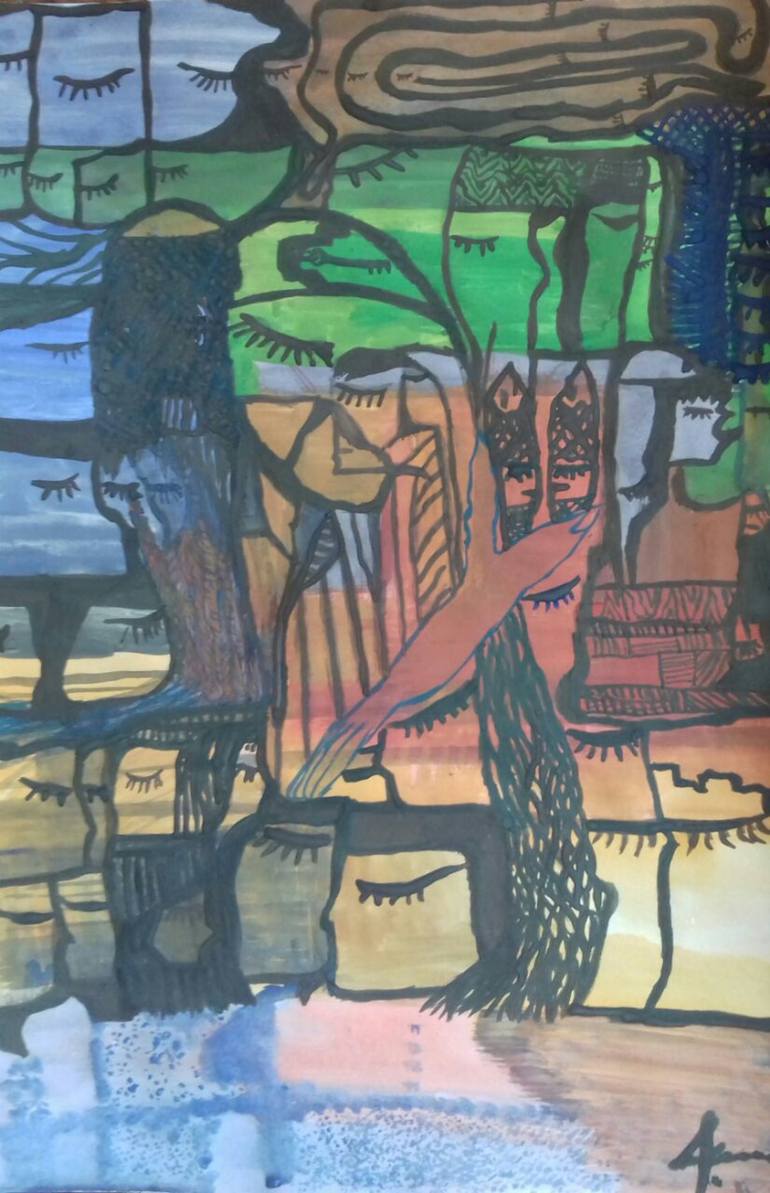 770x1193 Saatchi Art The Nightingale Painting By Mais Rabah - Nightingale Painting