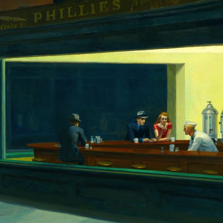 768x768 Interpretive Resource The Art Institute Of Chicago - Nightlife Painting