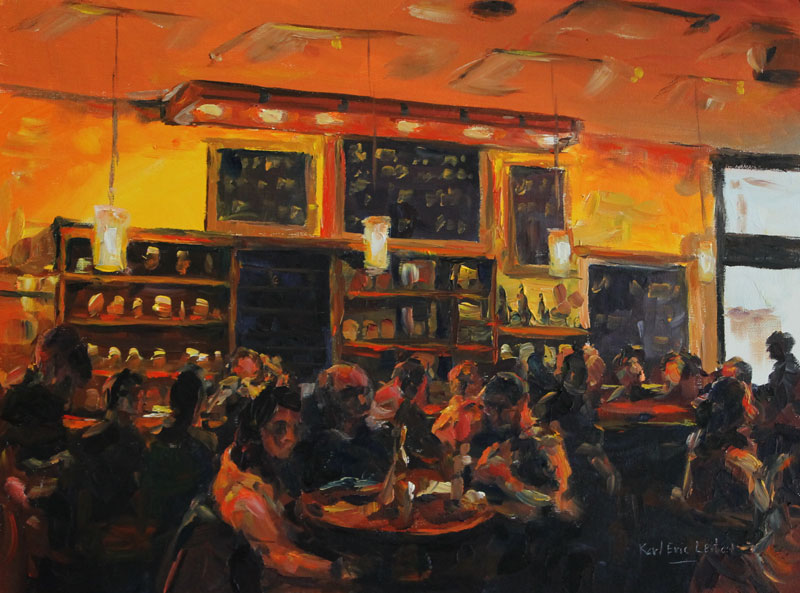 Nightlife Painting at PaintingValley.com | Explore collection of ...