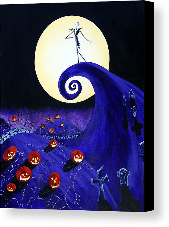 560x750 The Nightmare Before Christmas Canvas Print Canvas Art By Mr Minor - Nightmare Before Christmas Canvas Painting