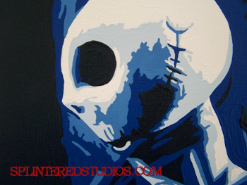 350x263 A Nightmare Before Christmas Art Painting Jack And Sally - Nightmare Before Christmas Painting