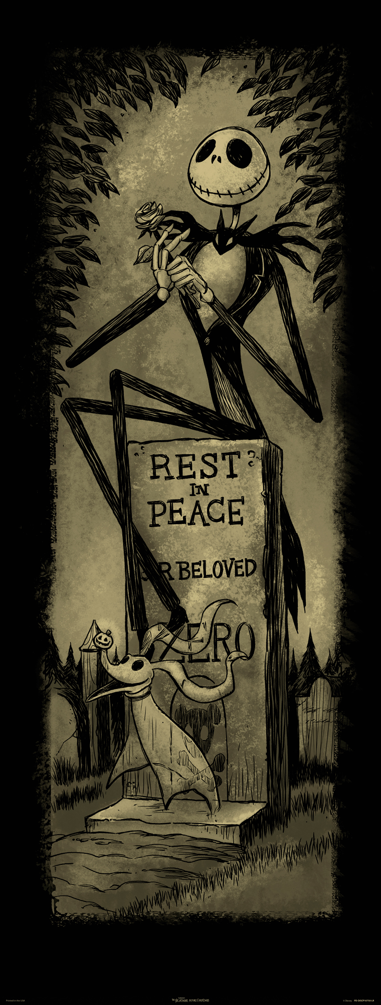 760x2000 Exclusive Get These Limited Edition Nightmare Before Christmas - Nightmare Before Christmas Painting