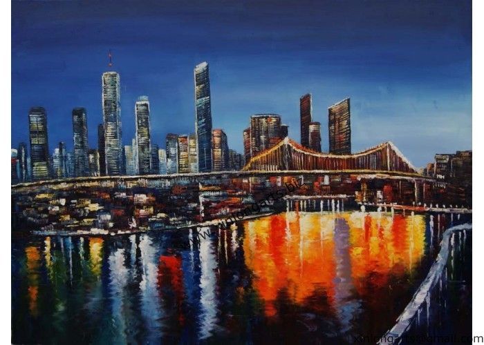 700x500 Nightscape Paintings For Deco - Nightscape Painting