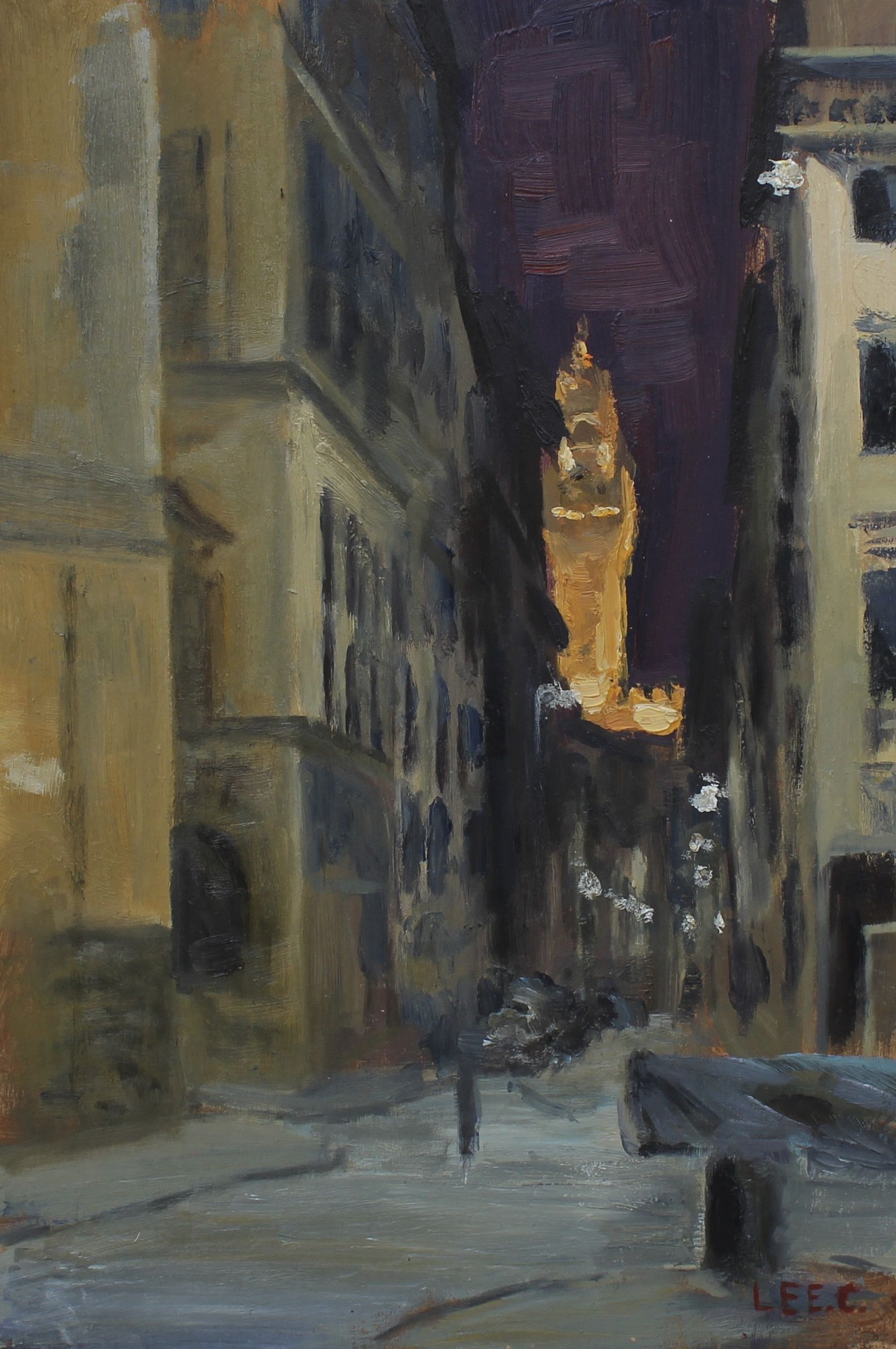 1583x2383 Florence - Nightscape Painting
