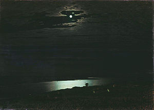 300x216 Night In Paintings (Western Art) - Nighttime Landscape Painting