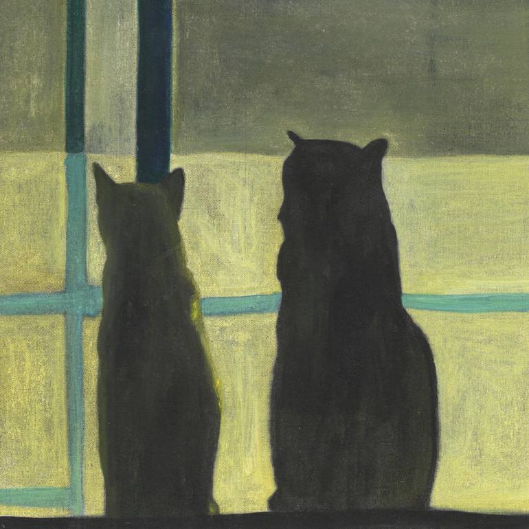 770x770 Saatchi Art The Night Watchers Painting By Nickie Zimov - Nightwatchers Painting