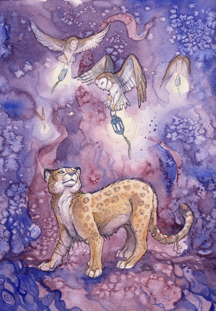 745x1073 The Night Watchers By Kitsune Seven - Nightwatchers Painting