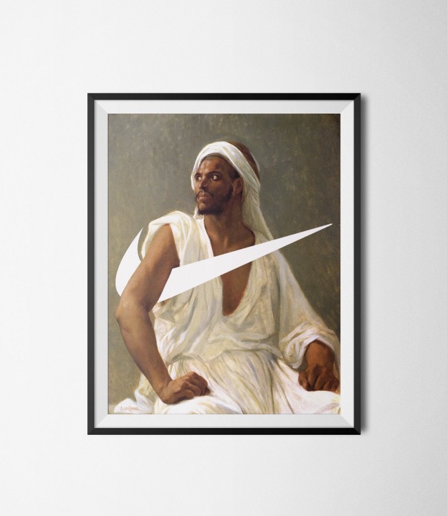 650x750 Nike Art Vintage Painting Poster - Nike Painting