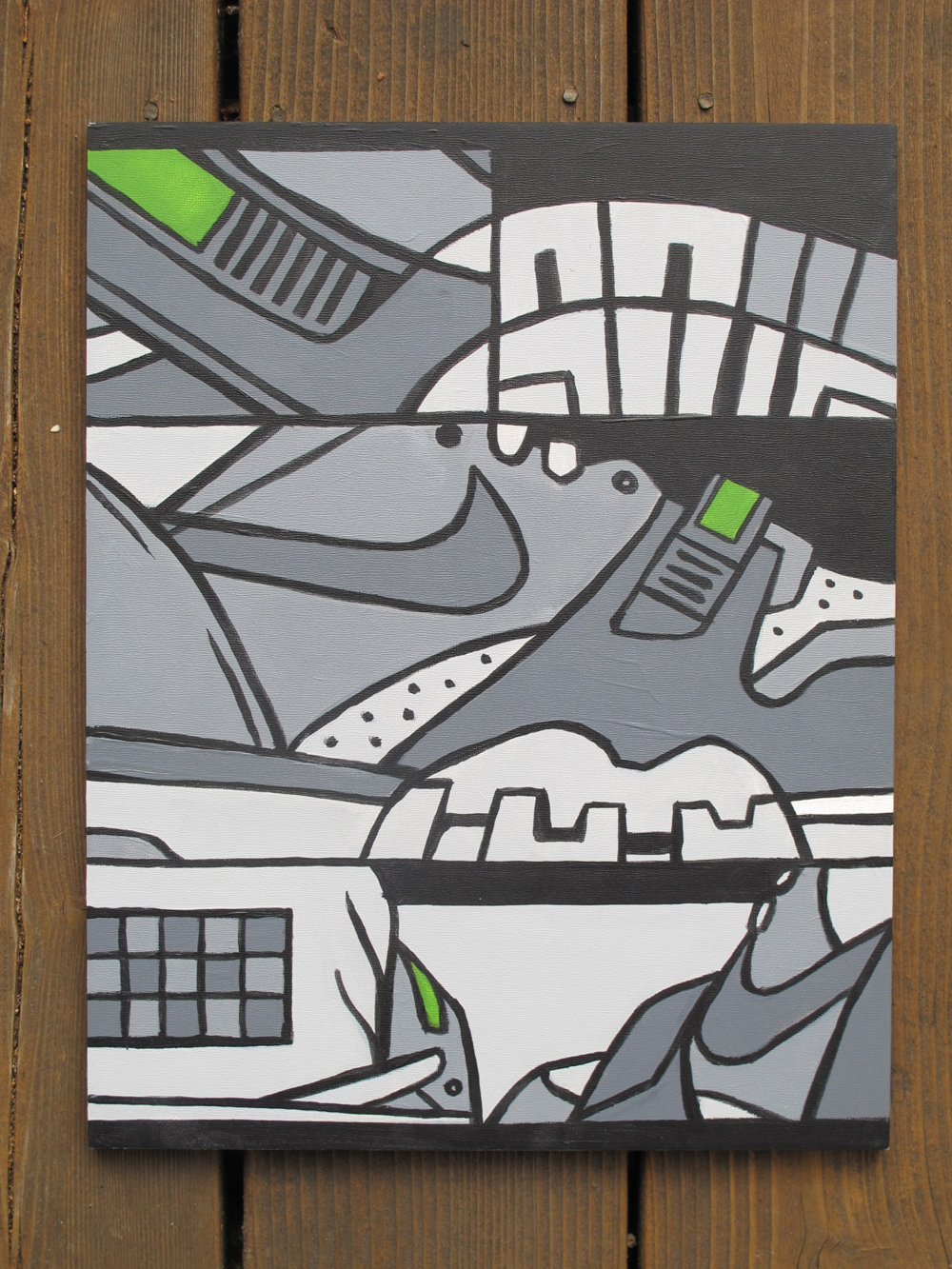 1000x1333 Nike Graphic Studio Paintings Flfct Full Effect Design - Nike Painting