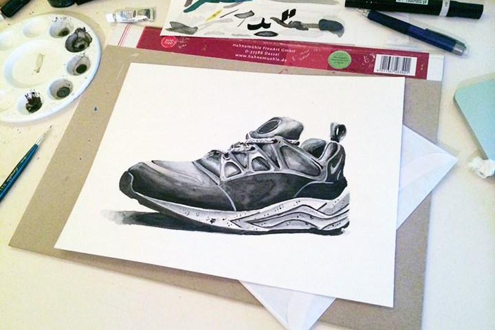 720x480 Footpatrol X Nike Air Huarache Light Painting By - Nike Painting