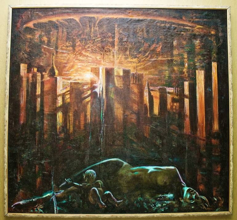 770x715 Saatchi Art Apocalypse Painting By Nikita Nesynov - Nikita Painting