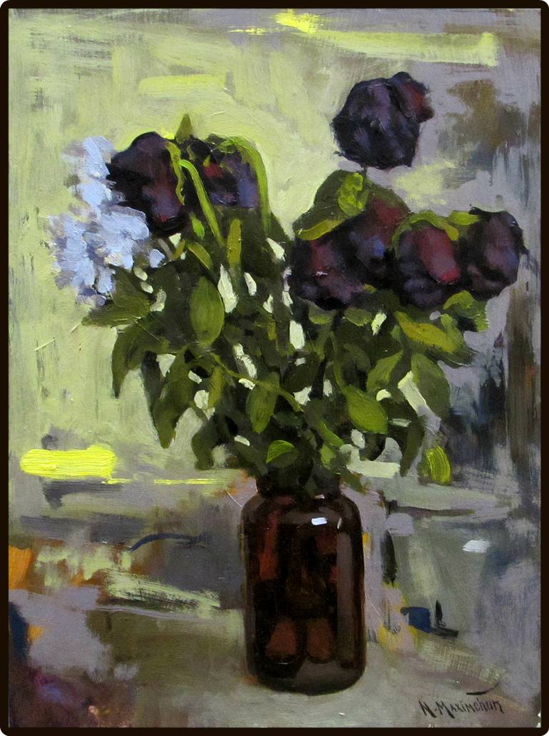 770x1031 Saatchi Art Bouquet Painting By Nikita Maximchuk - Nikita Painting