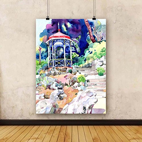 500x500 Artzfolio Original Watercolor Painting On Paper Of Arbour - Nikita Painting
