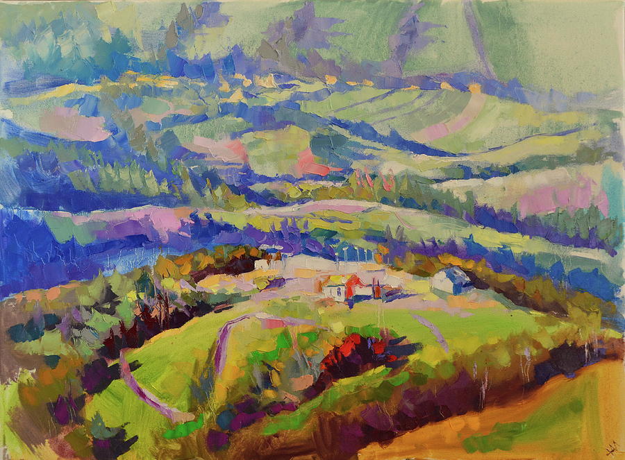 900x663 The Carpathians. Painting By Nikita Manokhin - Nikita Painting