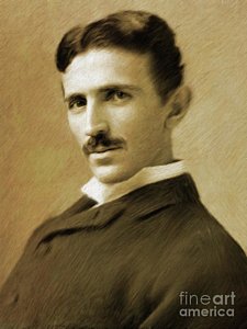 225x300 Nikola Tesla Paintings Fine Art America - Nikola Tesla Painting