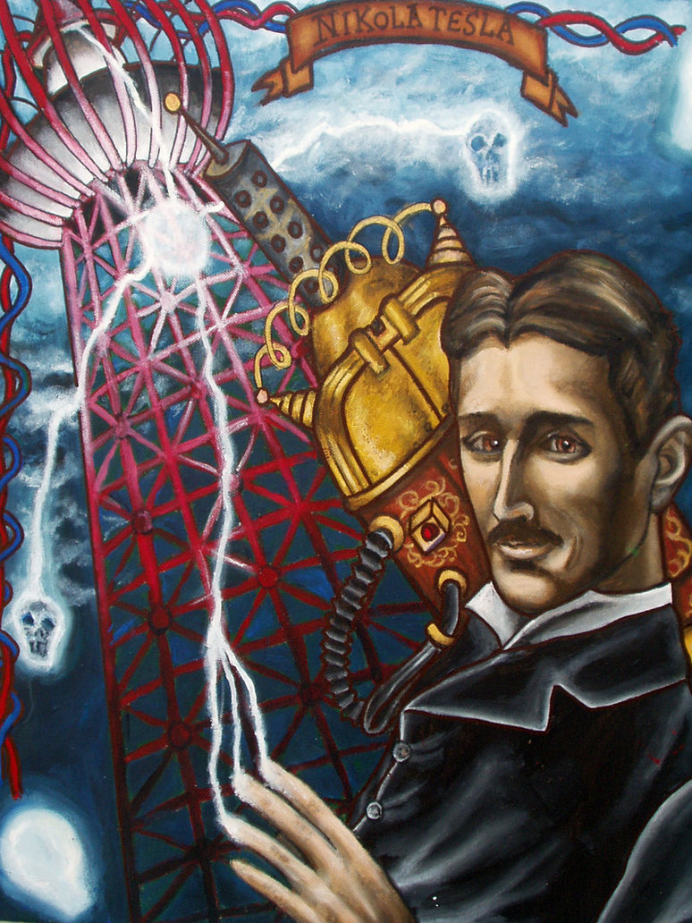 774x1032 Nikola Tesla By Marjoriecarmona - Nikola Tesla Painting
