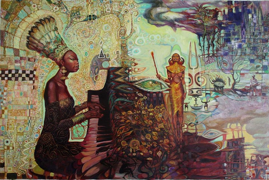 930x624 Nina Simone Luigi Di Giammarino - Nina Simone Painting