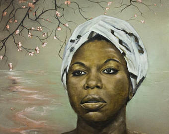 340x270 Nina Simone Painting Etsy - Nina Simone Painting