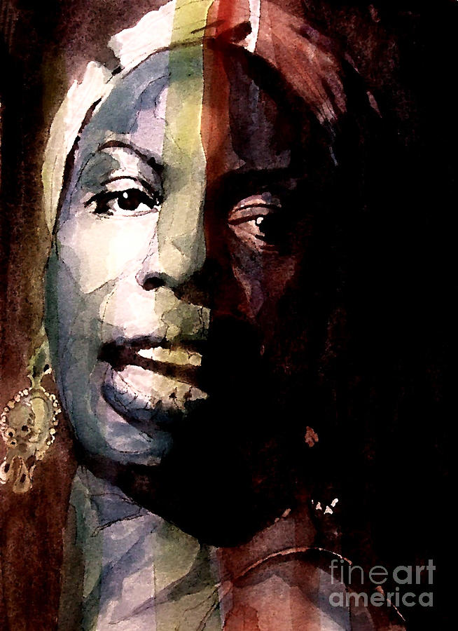 654x900 Felling Good Painting By Paul Lovering - Nina Simone Painting
