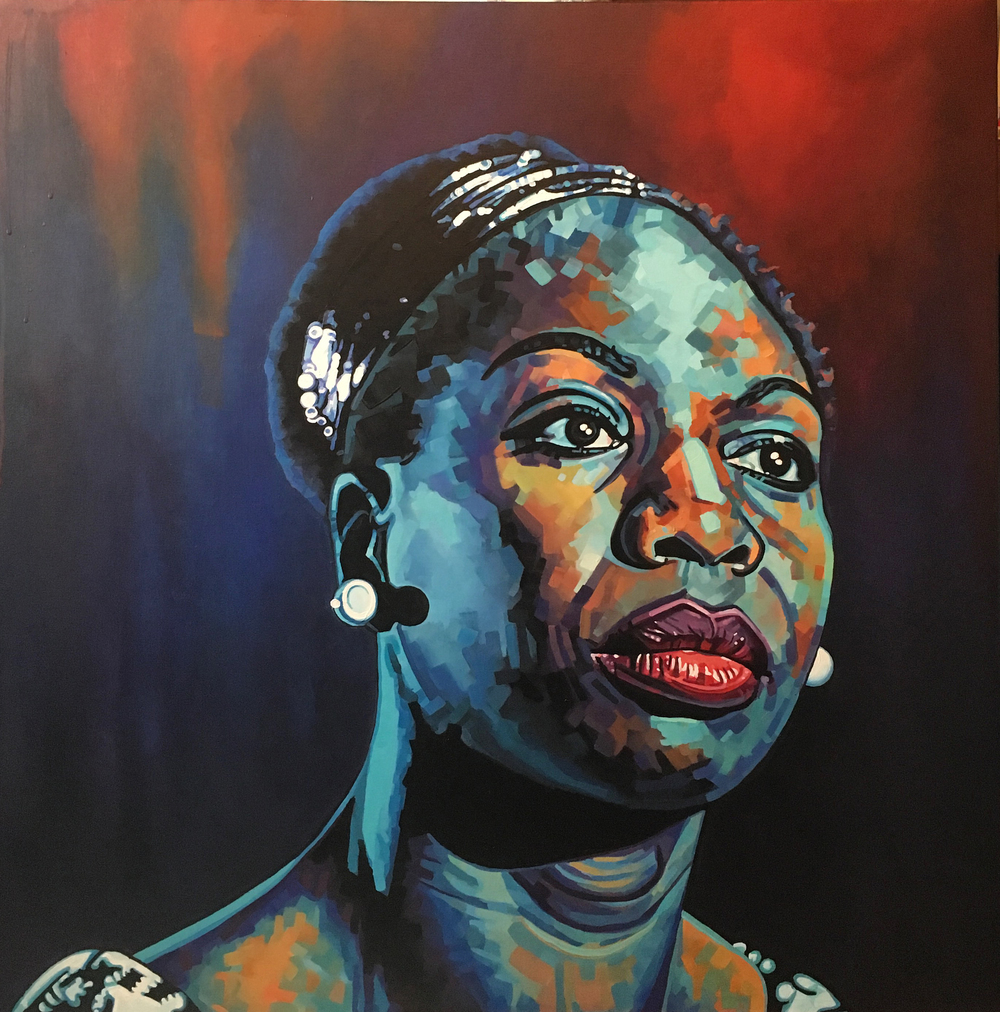 Nina Simone Painting at PaintingValley.com | Explore collection of Nina ...