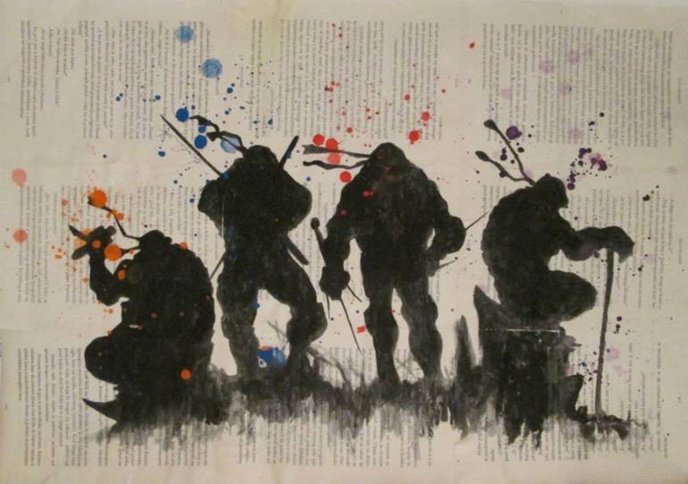 770x541 Saatchi Art She Is Ninja Painting By Dejan - Ninja Painting