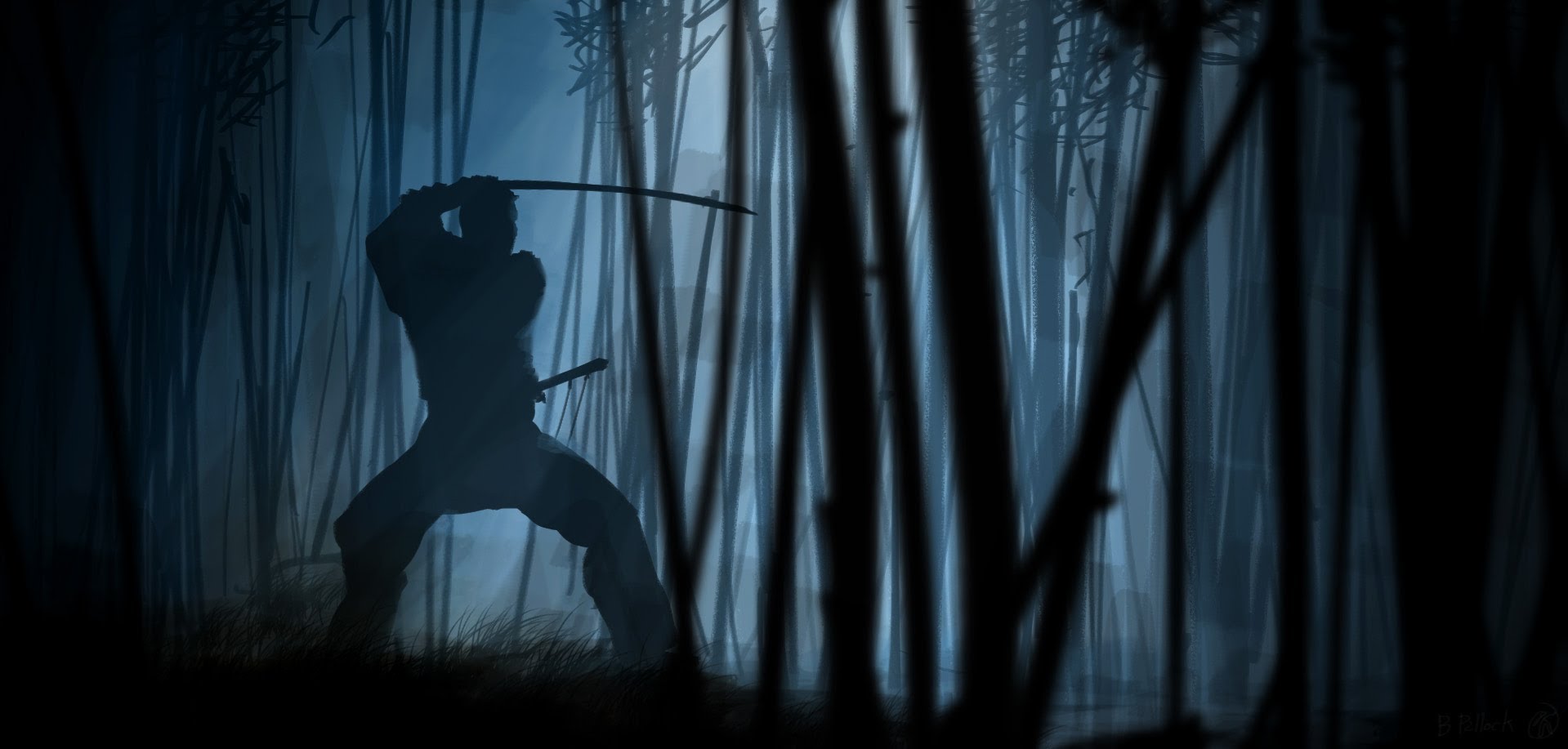 1919x917 The Speed Painting Of A Ninja - Ninja Painting