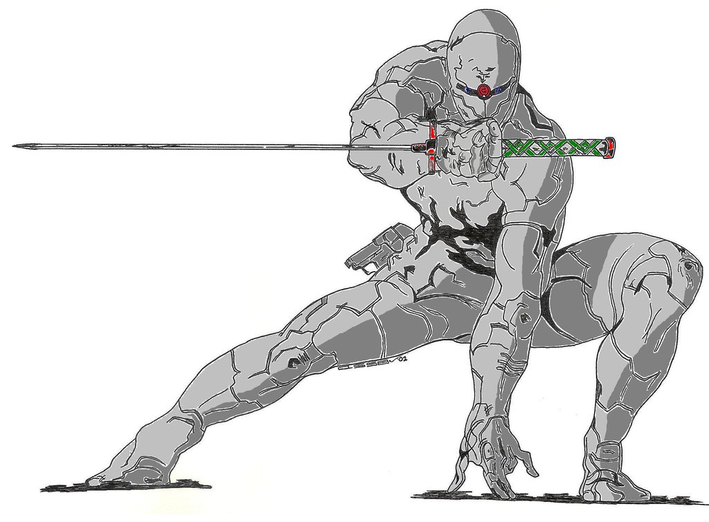 1024x755 Mgs Ninja Paint By Cy Gor - Ninja Painting