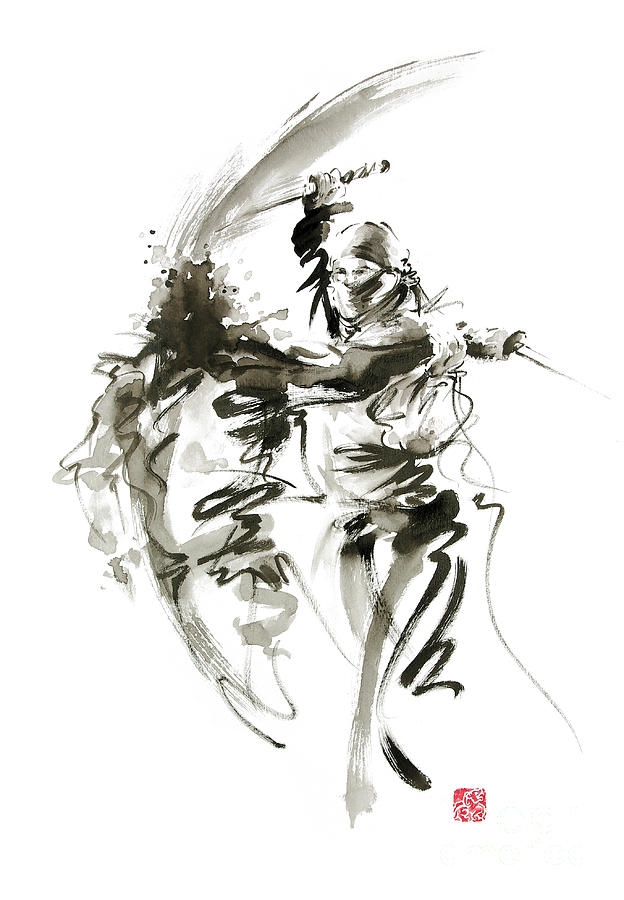 624x900 Ninja - Ninja Painting