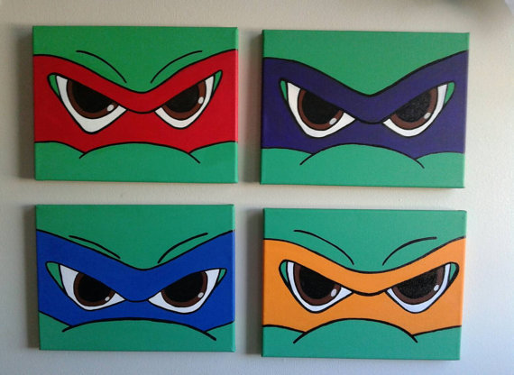 Ninja Turtle Canvas Painting at PaintingValley.com | Explore collection ...