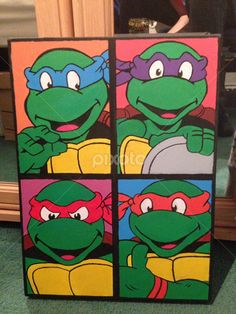 Ninja Turtle Canvas Painting at PaintingValley.com | Explore collection ...