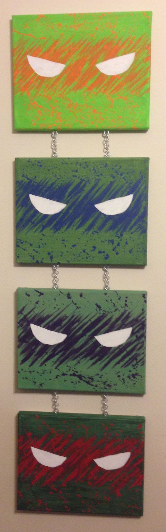 534x1710 Febc98e4f6ac5b4823dd4b963d4cc4d9.jpg Fall - Ninja Turtle Canvas Painting