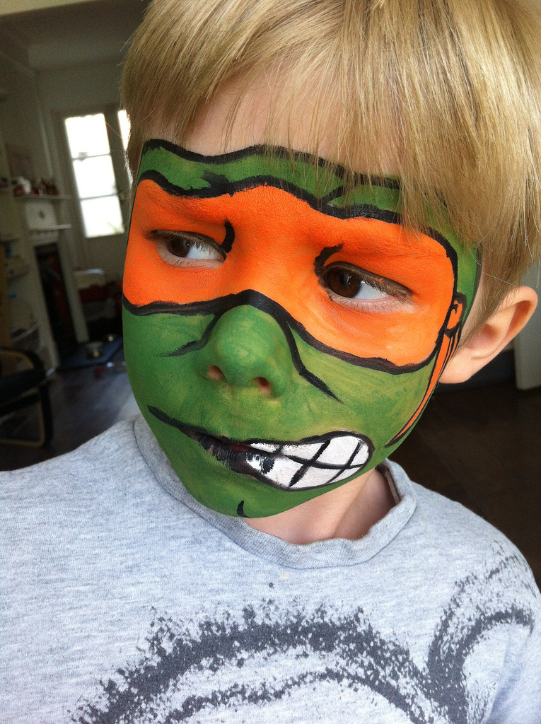 765x1024 Teenage Mutant Ninja Turtle Face Paint. Paul Annett - Ninja Turtle Face Painting