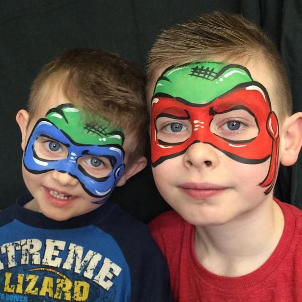 Ninja Turtle Face Painting at PaintingValley.com | Explore collection