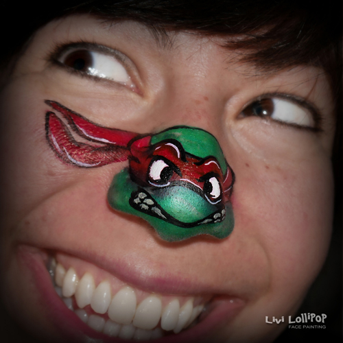500x500 Teenage Mutant Ninja Turtles Face Painting Leicester To London - Ninja Turtle Face Painting