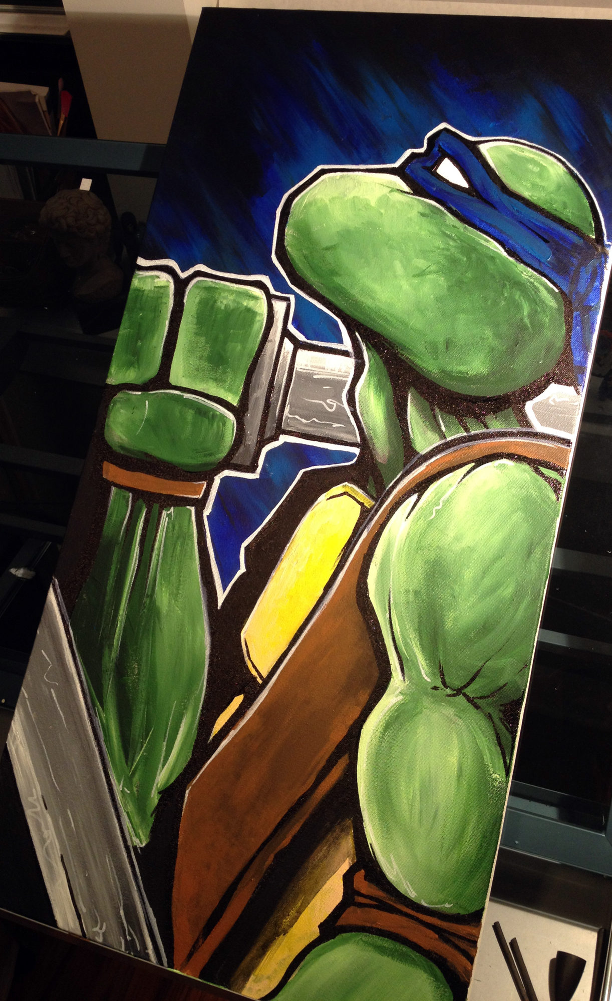 1222x2000 Teenage Mutant Ninja Turtles - Ninja Turtle Painting