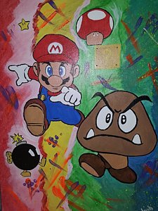225x300 Nintendo Paintings - Nintendo Painting